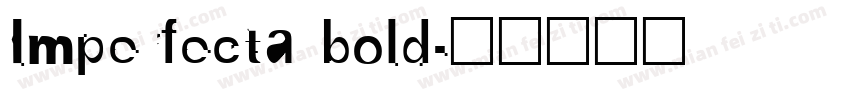 Imperfecta bold字体转换